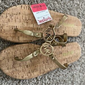 Michael Kors Gold Metallic Sandals